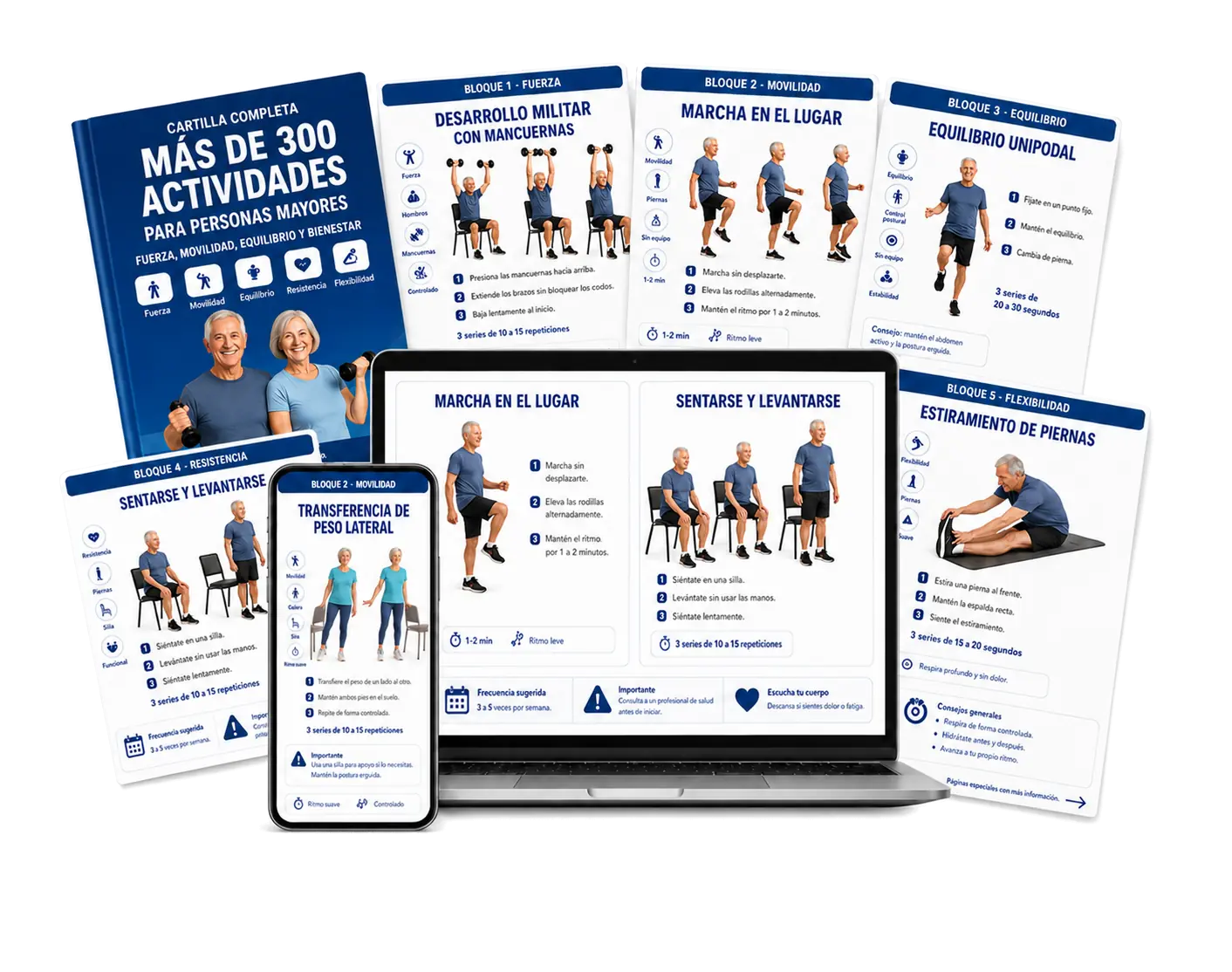 Kit con más de 300 actividades para adultos mayores