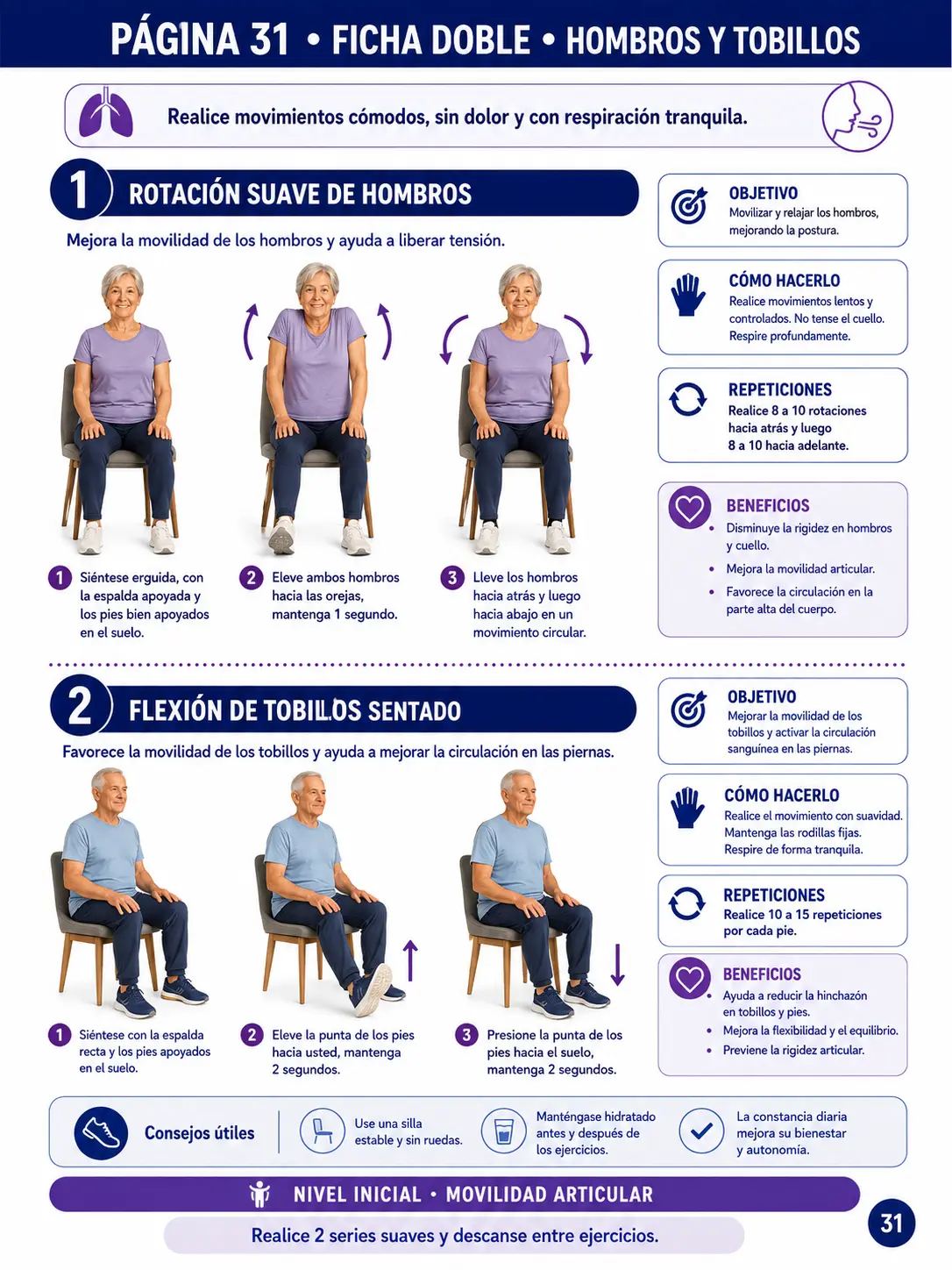 Hombros y tobillos